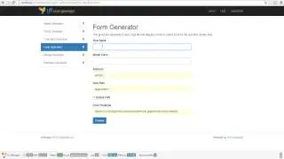 How to generate a new form in Yii Framework 2.0 with Gii