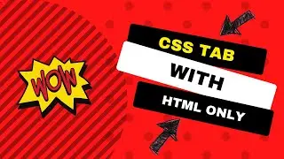 tab with html and css only