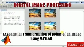 Exponential Transformation of points of an Image using MATLAB