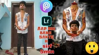 Headless man PicsArt editing | head cut video tutorials | Deepak Crafts