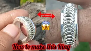 Silver Ring Making | New Video | Waire  Spring Silver Ring |💍|