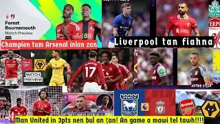 Football News | August 17,2024 (Inrinni) | Arsenal leh Liverpool inlan zan!