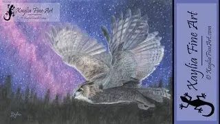 Tutorial: How to draw a European Eagle Owl in Coloured Pencil