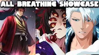 Slayers Unleashed ALL Breathing Showcase !! | Slayers Unleashed All NEW Breathing