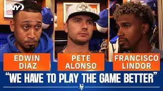 Edwin Diaz, Francisco Lindor and Pete Alonso comment on another tough Mets loss vs Giants | SNY