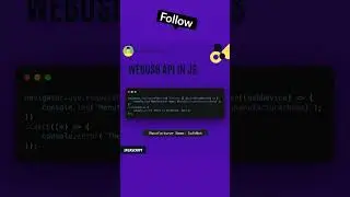 Javascript WebUSB API 