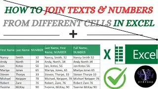 How to join text from different cells in Excel ll And & Concatenate functions in Excel