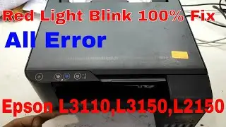 Reset Epson L3110 Fix Red Light Blinking 1000%Tested