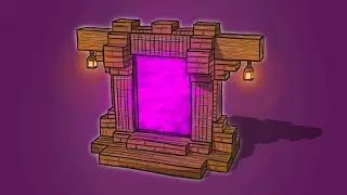 Minecraft: Build a Medieval Nether Portal Tutorial [Step by Step]