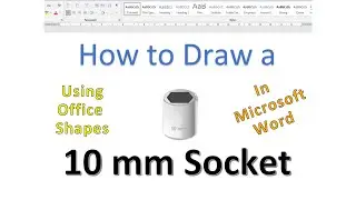 How to Draw a 10mm Socket in Microsoft Word