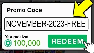 This *SECRET* Promo Code Gives FREE ROBUX! (Roblox November 2023)