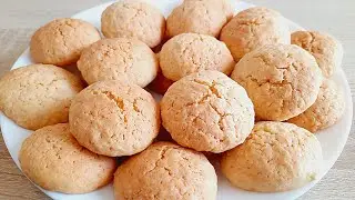 In MINUTES to TEA! The Simplest Recipe for Creamy Coconut Cookies! Tastier than in the Store!