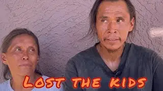 NativeAmerican couple Darren and Sylvia are homeless in the streets of Phoenix Arizona