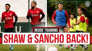 INSIDE TRAINING! 🏃‍♂️ | Luke Shaw & Jadon Sancho Return 💪