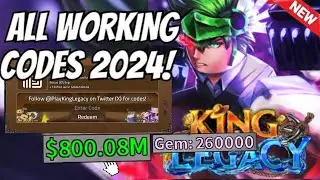 ALL ⚠️ NEW WORKING CODES 2024 | KING LEGACY CODES | ROBLOX KING LEGACY CODES