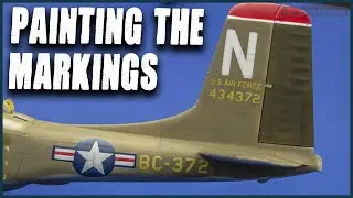 Ep.11: B-26B-50 Invader - Applying the markings - ICM - 1/48 scale model