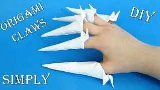 How to make Origami Paper Claws   EASY ORIGAMI CLAWS