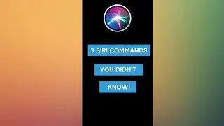 3 SIRI Commands You DIDN'T KNOW! 