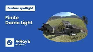 V-Ray 6 for Rhino — Placing objects into HDRIs using finite dome light