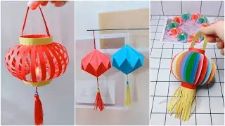 Gấp lồng đèn giấy, đồ chơi vui sắc màu | Origami • paper lanterns