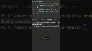 Estruturas Condicionais em Javascript | #shorts