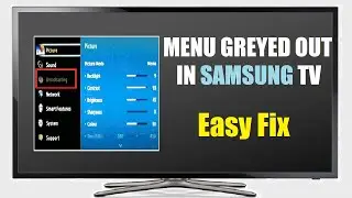 How to Fix Grayed out Options Menu Samsung TV, ''this function is not available error''