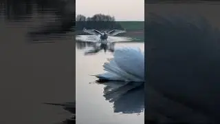 Она ждала, он прилетел. 🦢🤍🦢 