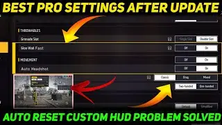 FREE FIRE CONTROL SETTINGS RESET PROBLEM SOLVED🔥| CUSTOM HUD AUTO RESET PROBLEM SOLVED| FF SETTINGS