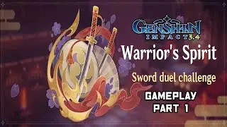 Genshin Impact 3.4 Event: Warrior's Spirit Walkthrough Gameplay Part 1