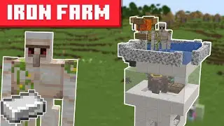 Minecraft Iron Farm 1.19.2 - BEST DESIGN - EASY BUILD 2022