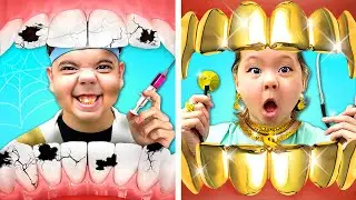 RICH VS BROKE DENTIST | CRAZY & FUNNY RICH VS POOR HOSPITAL SITUATIONS BY CRAFTY HACKS PLUS
