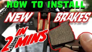 HOW TO replace dirt bike brake pads in 2 MINS (it's SO EASY)