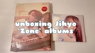 Unboxing Jihyo's ZONE albums (O ver. & digipack) | back with a target vlog