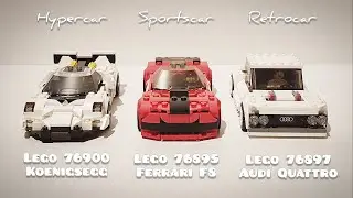 Lego MOCs Audi - Ferrari - Koenigsegg B-Model Preview