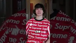 I Wore Just Supreme Stickers Crazy Outfit! #supreme #crazy #viralshorts