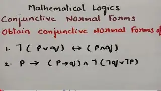 @btech maths hub 7050 Conjunctive Normal Form Mathematical Logics- MFCS - DMS. Most Imp problems