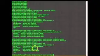 How to configure Port Security cisco switch