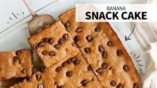 Banana Snack Cake (No Flour!)