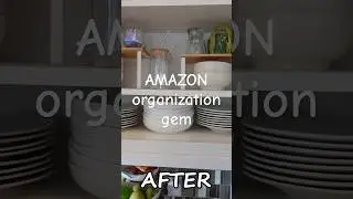 Genius Space Saving Trick! 🙌 #organization #amazonmusthaves #kitchen #amazonproducts #amazon