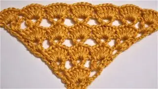 ПРОСТОЙ УЗОР КРЮЧКОМ ДЛЯ КРАСИВОЙ ШАЛИ. МАСТЕР КЛАСС ДЛЯ НАЧИНАЮЩИХ.
