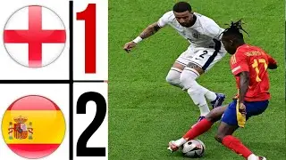 england vs spain final euro 2024 HIGHLIGHTS | nico williams goal & colepalmer goal euro 2024