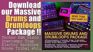 Massive Drums and Drumloops Package - More than 1900 Samples and Beats