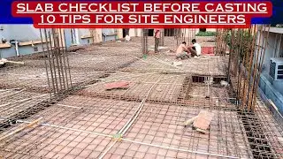 Slab Checklist Before Casting/ 10 points to check before Casting of Slab