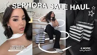 huge SEPHORA SALE TRY ON makeup haul... *everything i purchased during the spring savings event*