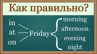 Говорите правильно! Простая грамматика -  Время суток в предложениях.