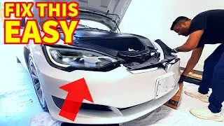 How To Fix LED Strip (Tesla Model S Headlight Replacement) (Bonus: Foglight and Chrome Trim Install)