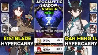 E1S1 Blade & E0S0 Dan Heng IL Hypercarry | Apocalyptic Shadow 4 | v2.3 Honkai star rail.