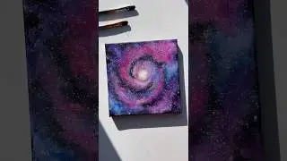 Galaxy Painting 🌌 #art #galaxypainting #acrylic