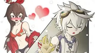 Bennett Sees Amber Half-Naked (Genshin Impact Fan Comic)