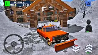 Snow Plow Pickup Truck Driving in Winter Ski Park: Snow Driver Best Android Gameplay